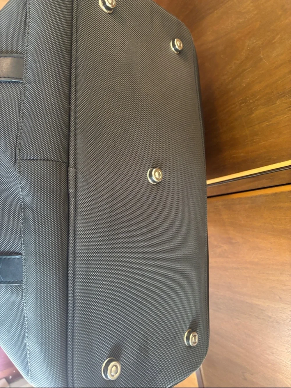 Ralph Lauren Signature Logo Bag Carry-On Duffel Weekender Charcoal w/Black